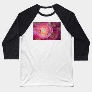 Pink Italian Ranunculus Baseball T-Shirt